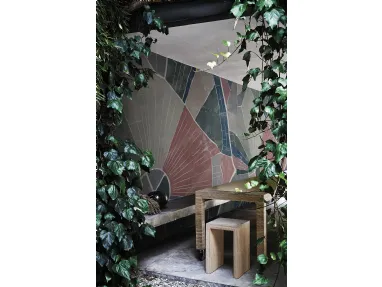 Carta da parati vinilica colorata Above the fields di London Art