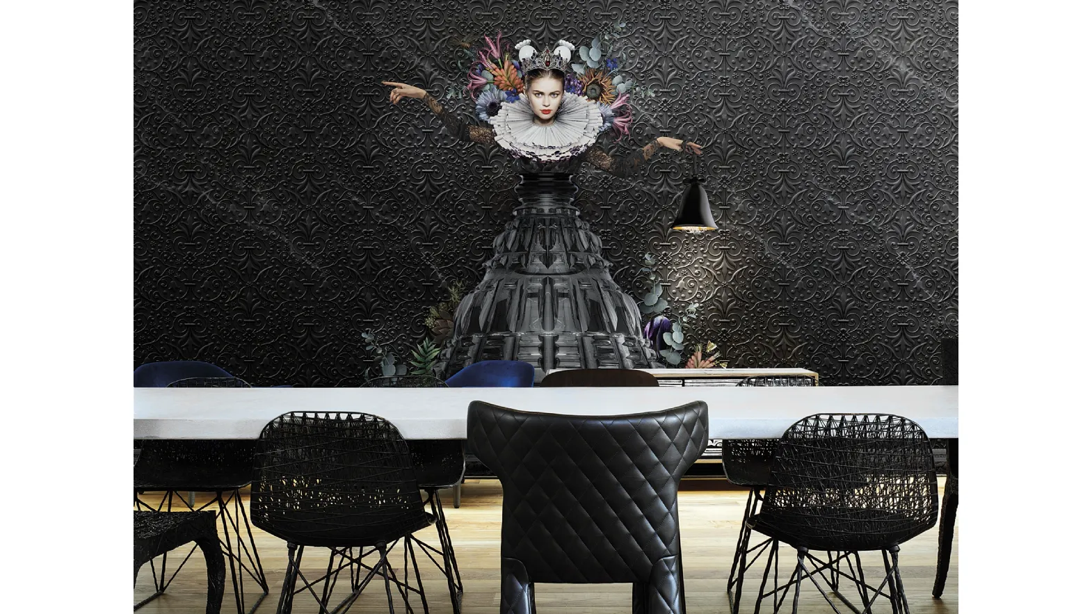 Carta da parati raffigurante la regina di Marcel Wanders Athena di London Art
