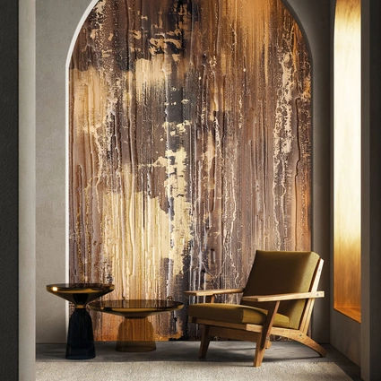 Carta da parati Dance Of Golden Shadows di London Art