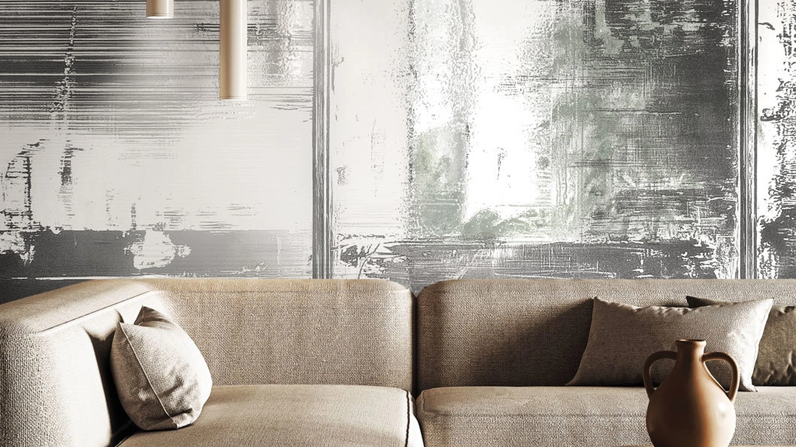 Carta da parati Metal Haze di London Art