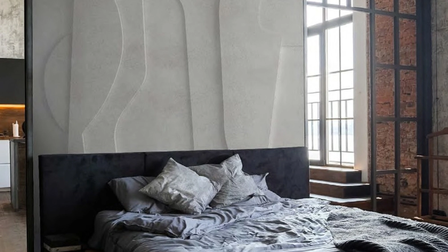 Carta da parati Threedi Grey di Adriani e Rossi