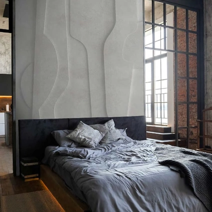 Carta da parati Threedi Grey di Adriani e Rossi