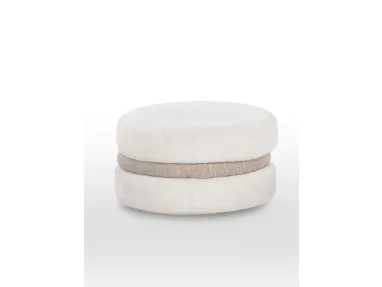 Pouf di design in tessuto Macarons di Calia