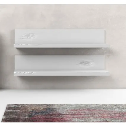 Mensola Line in finitura laccato bianco di Adriani e Rossi