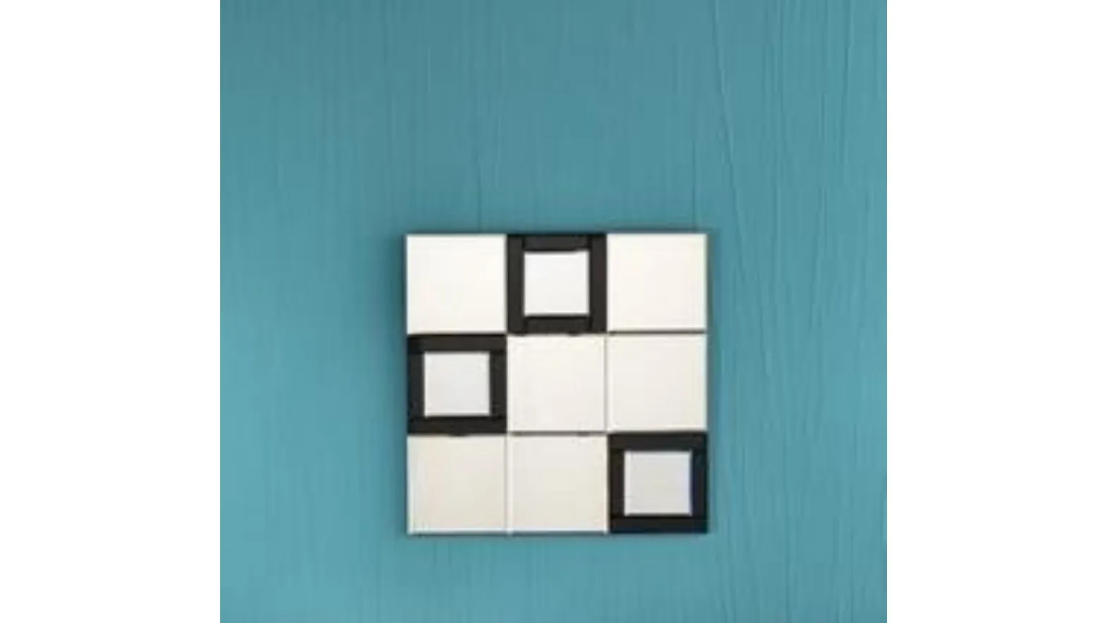 Specchio 12 in vetro argentato con struttura in MDF di Stones