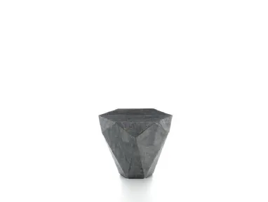 Tavolino Diamond Small in pietra fossile di Stones