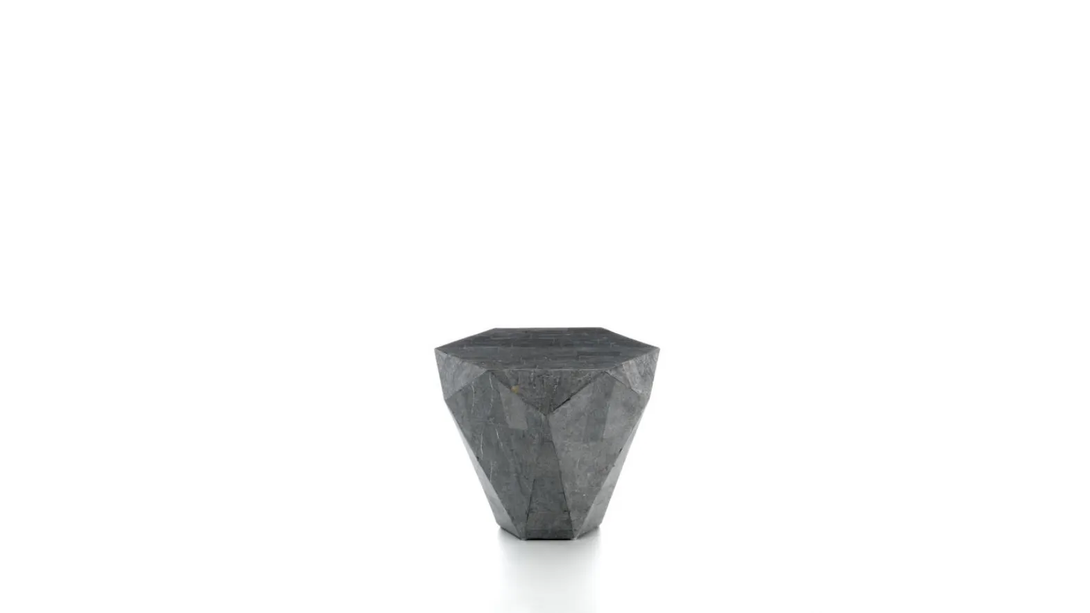 Tavolino Diamond Small in pietra fossile di Stones