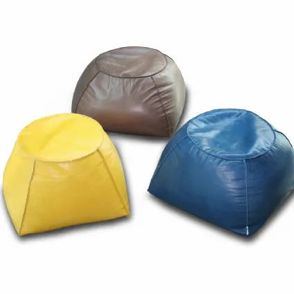 Pouf Trapezio in pelle di Calia