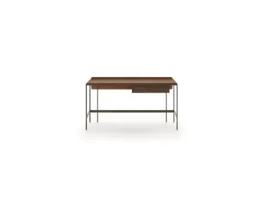 Scrittoio Unit Secretaire in legno con base in metallo di Ditre Italia