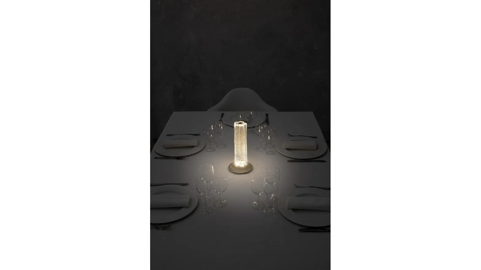 Lampada in vetro Briccola da tavolo di Vesoi