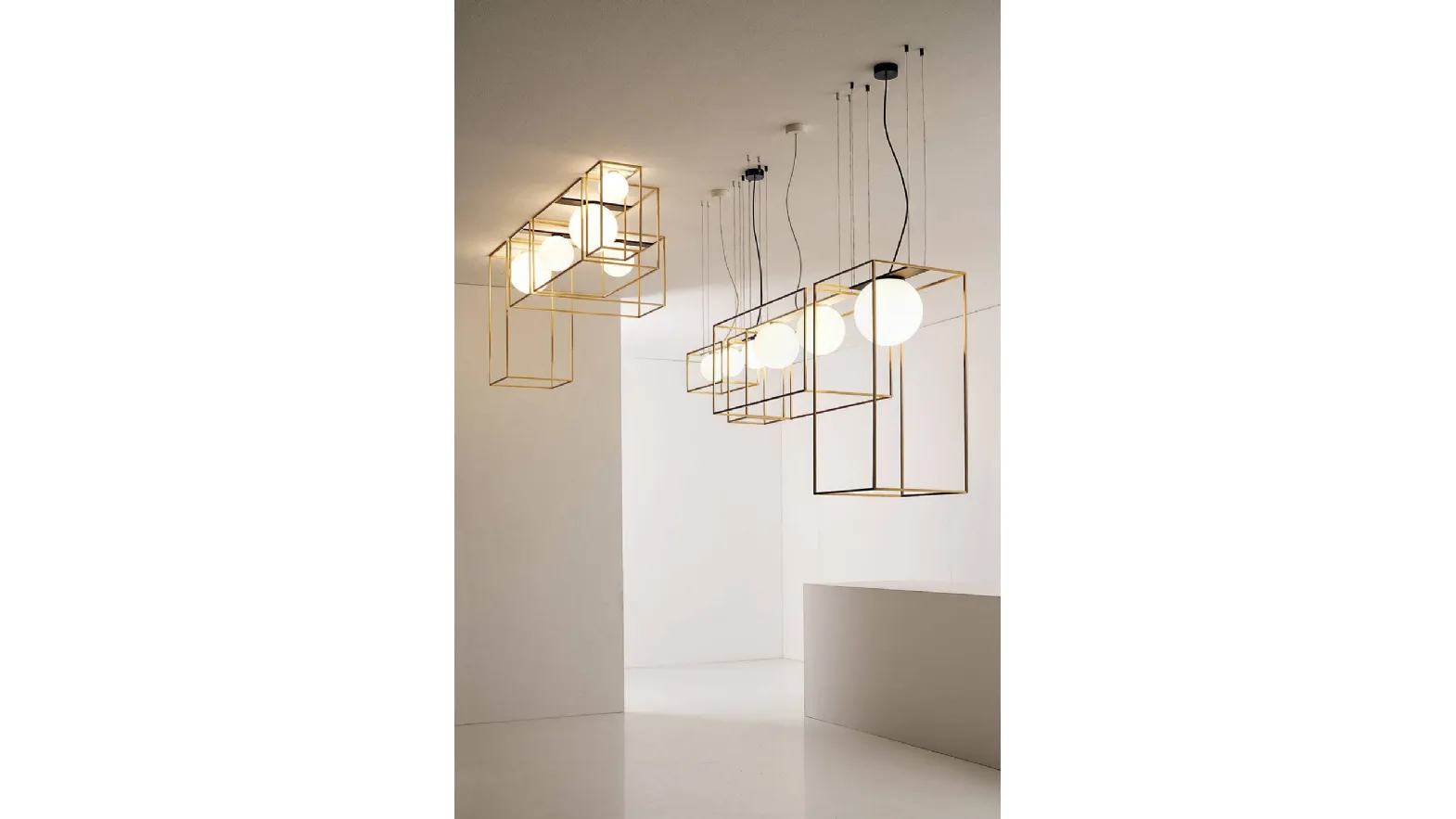 Lampada a sospensione e a soffitto Multiplo di Vesoi