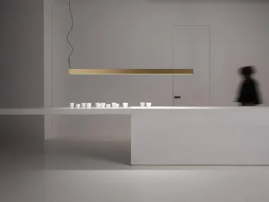 Lampada a sospensione in alluminio Tratto di Vesoi