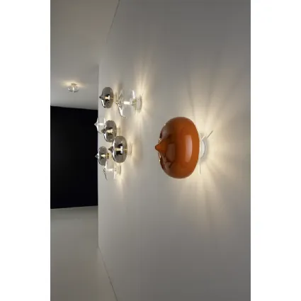 Lampada da parete in vetro soffiato naturale o decorato Bice di Vesoi