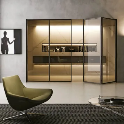 Porta per interni in vetro a soffietto Bond System di BiHome