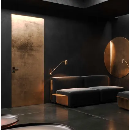 Porta per interni battente tagliafuoco Filomuro Biwall 60 Surface Ottone di BiHome