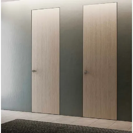 Porta per interni battente in laminato Filomuro Grafite 111G Grano di BiHome