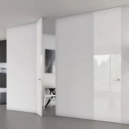 Porta Filomuro Laccato Lucido bianco di BiHome
