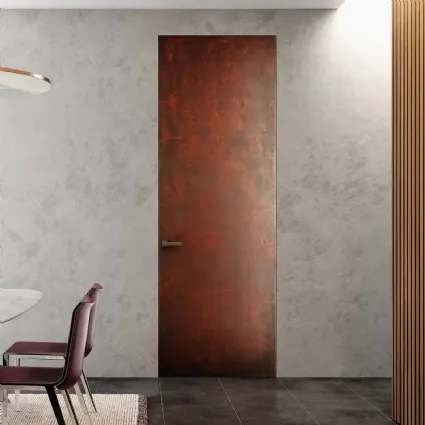 Porta per interni battente Filomuro Surface Metalli Ferro Ruggine di BiHome