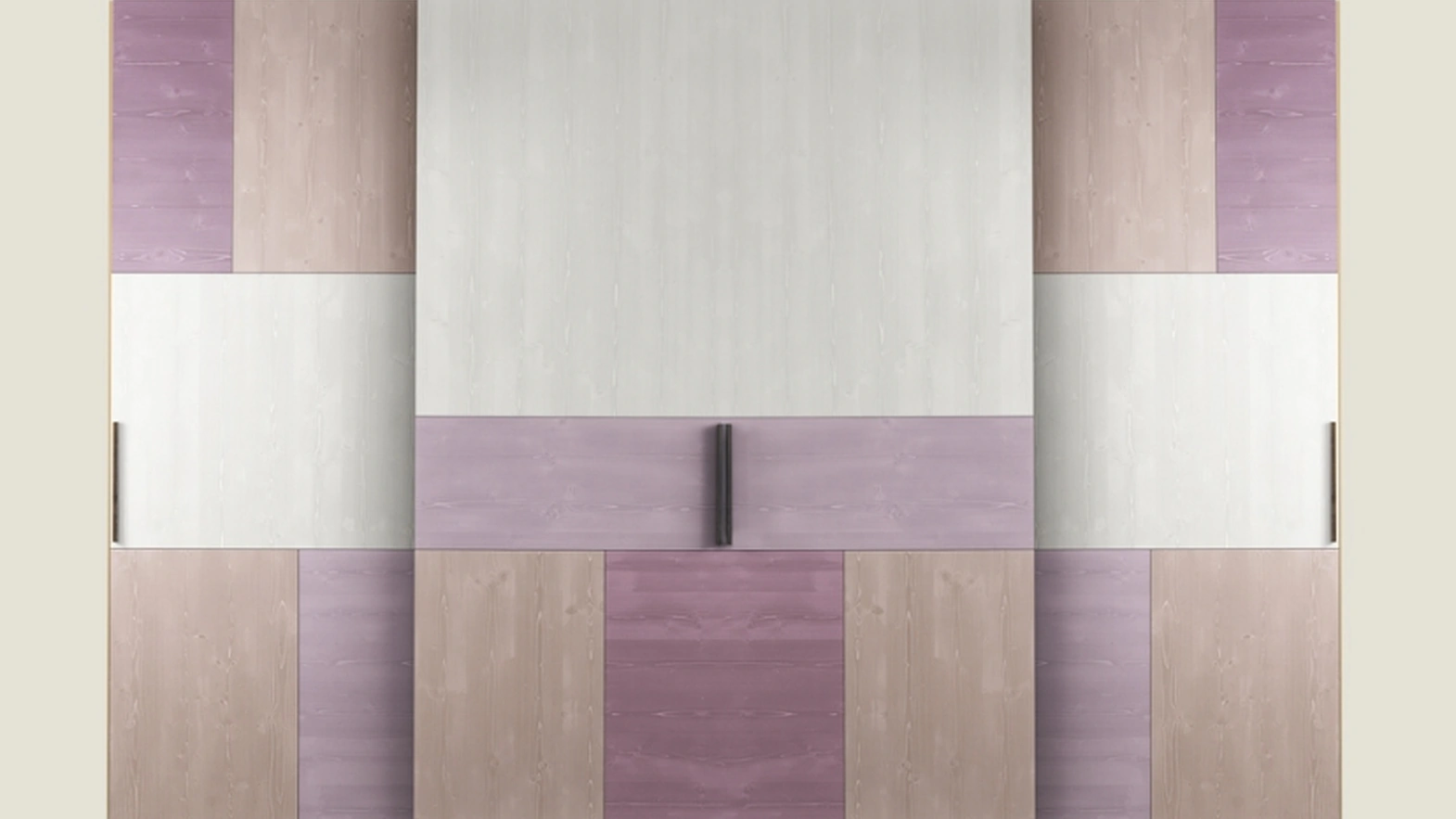 Armadio con ante scorrevoli moderno Tetris di Callesella