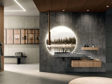 Mobile da Bagno sospeso 360Gradi 02 in Rovere di Arrital