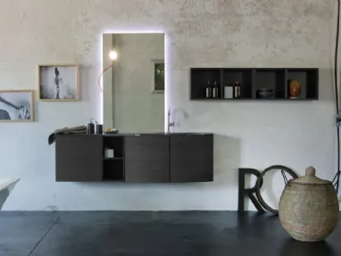 Mobile da Bagno sospeso in rovere K25 32 di Compab