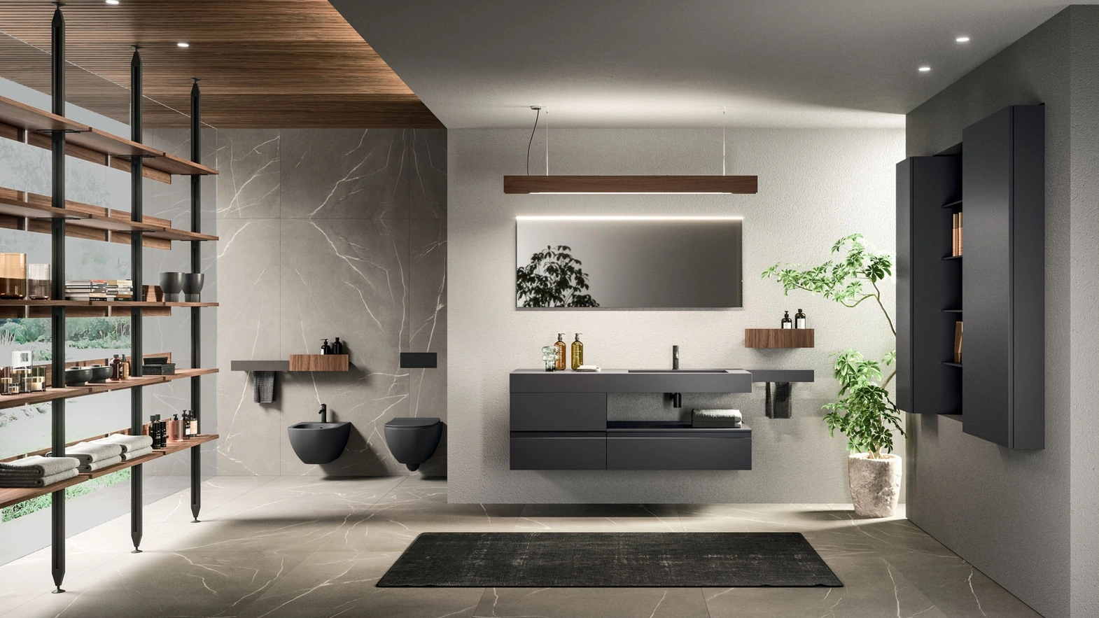 Mobile da Bagno sospeso Lympha 05 di Arrital
