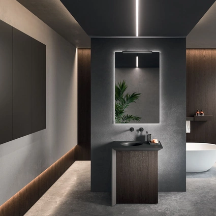 Mobile da Bagno a terra Modo Project 01 in Rovere scuro di Arrital