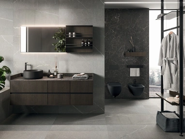 Mobile da Bagno sospeso Modo Project 09 in Rovere Cacao di Arrital