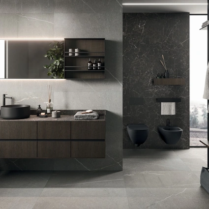 Mobile da Bagno sospeso Modo Project 09 in Rovere Cacao di Arrital