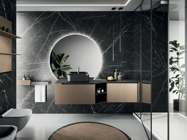 Mobile da Bagno sospeso Modo Project 12 in tecnometal Bronzo di Arrital