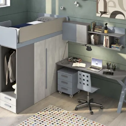 Cameretta 140 a soppalco di Ferrimobili