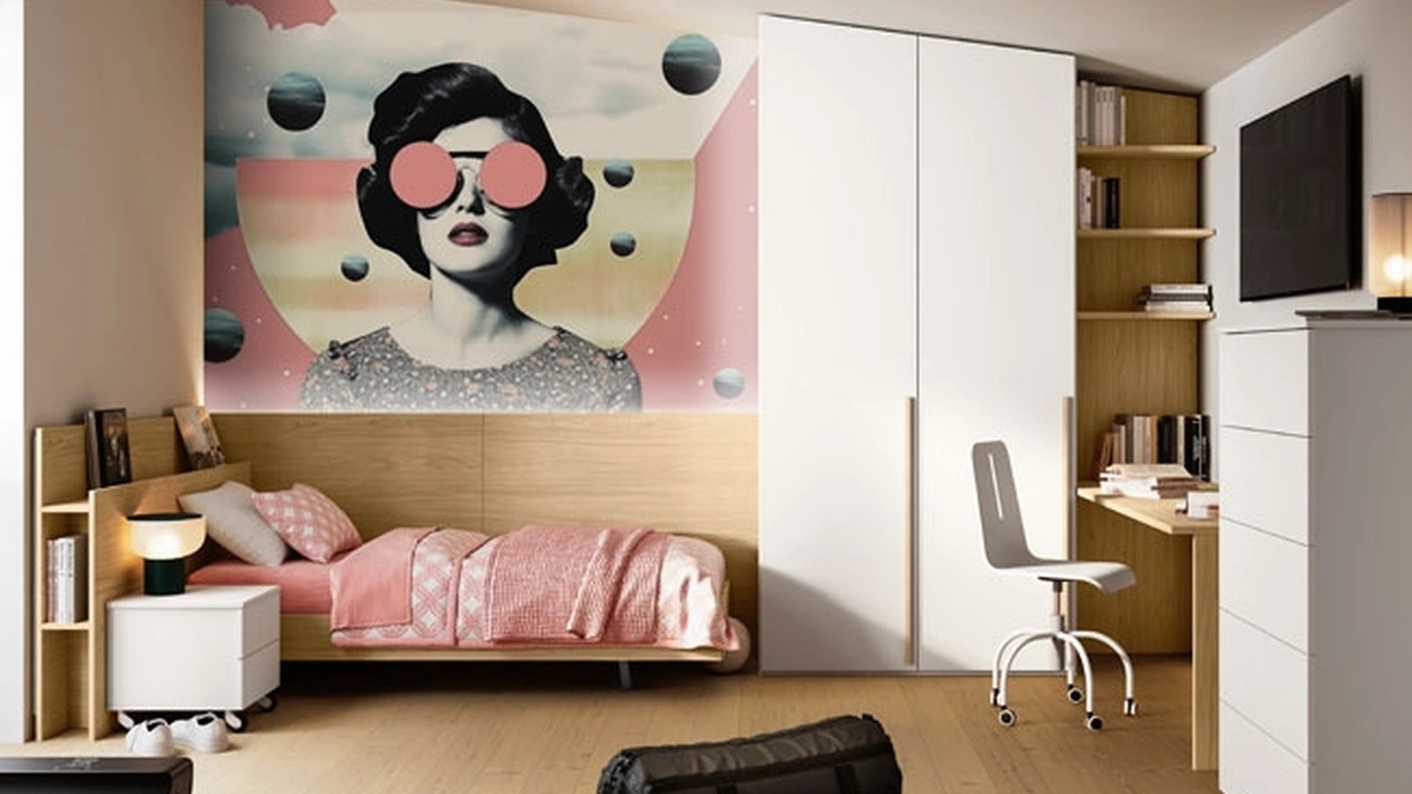 Cameretta VCJ159 con armadio a misura di Imab