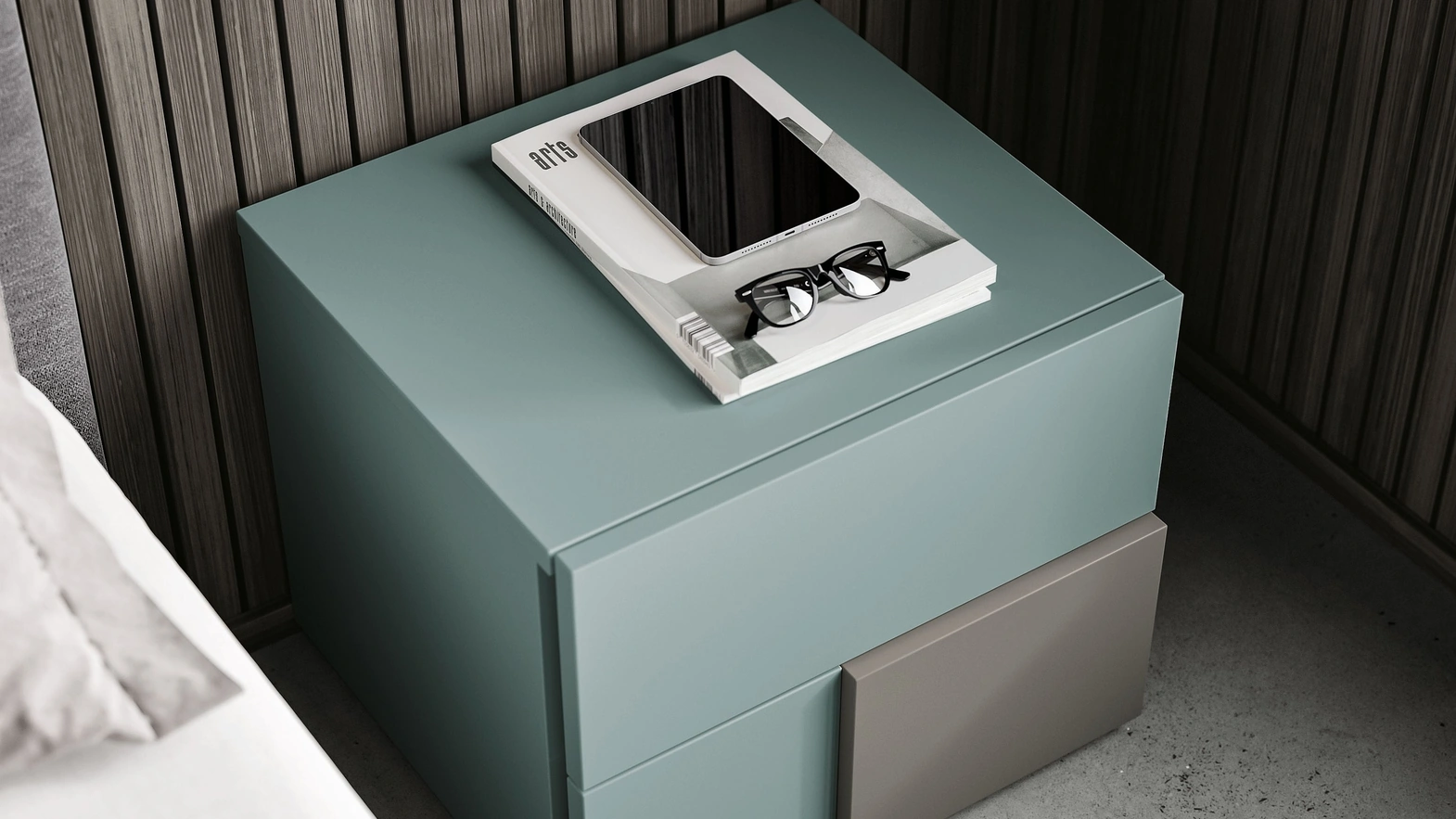 Comodino Domino di Spagnol Mobili