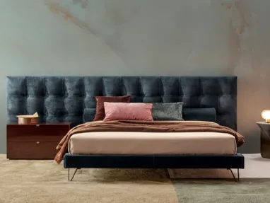 Letto in tessuto Boiserie Oscar Capitonné di Twils