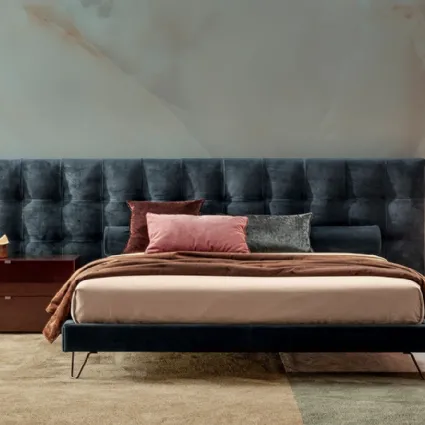 Letto in tessuto Boiserie Oscar Capitonné di Twils