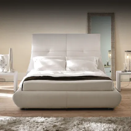Letto Matisse con testiera importante e box contenitore di Cattelan Italia