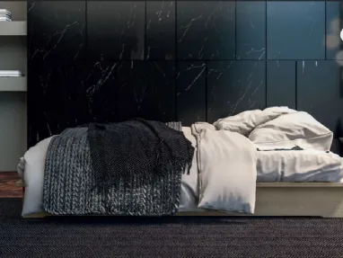 Letto sommier Essential in legno di rovere di Fratelli Mirandola