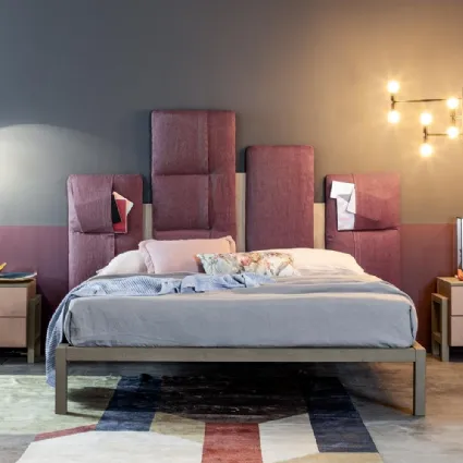 Letto Indio con testiera imbottita di Callesella