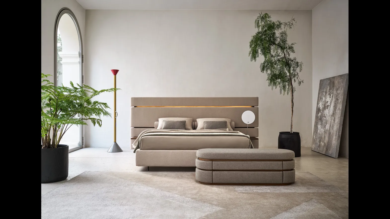 Letto matrimoniale Infinito con box contenitore di Twils