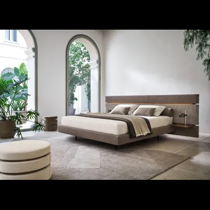 Letto matrimoniale Infinito con box contenitore di Twils