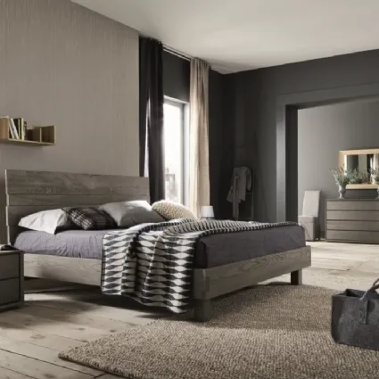 Letto matrimoniale moderno in rovere Kenzo di Alta Corte