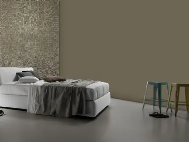 Letto matrimoniale imbottito con contenitore Nuovo Bacco Ring 28 di Excò