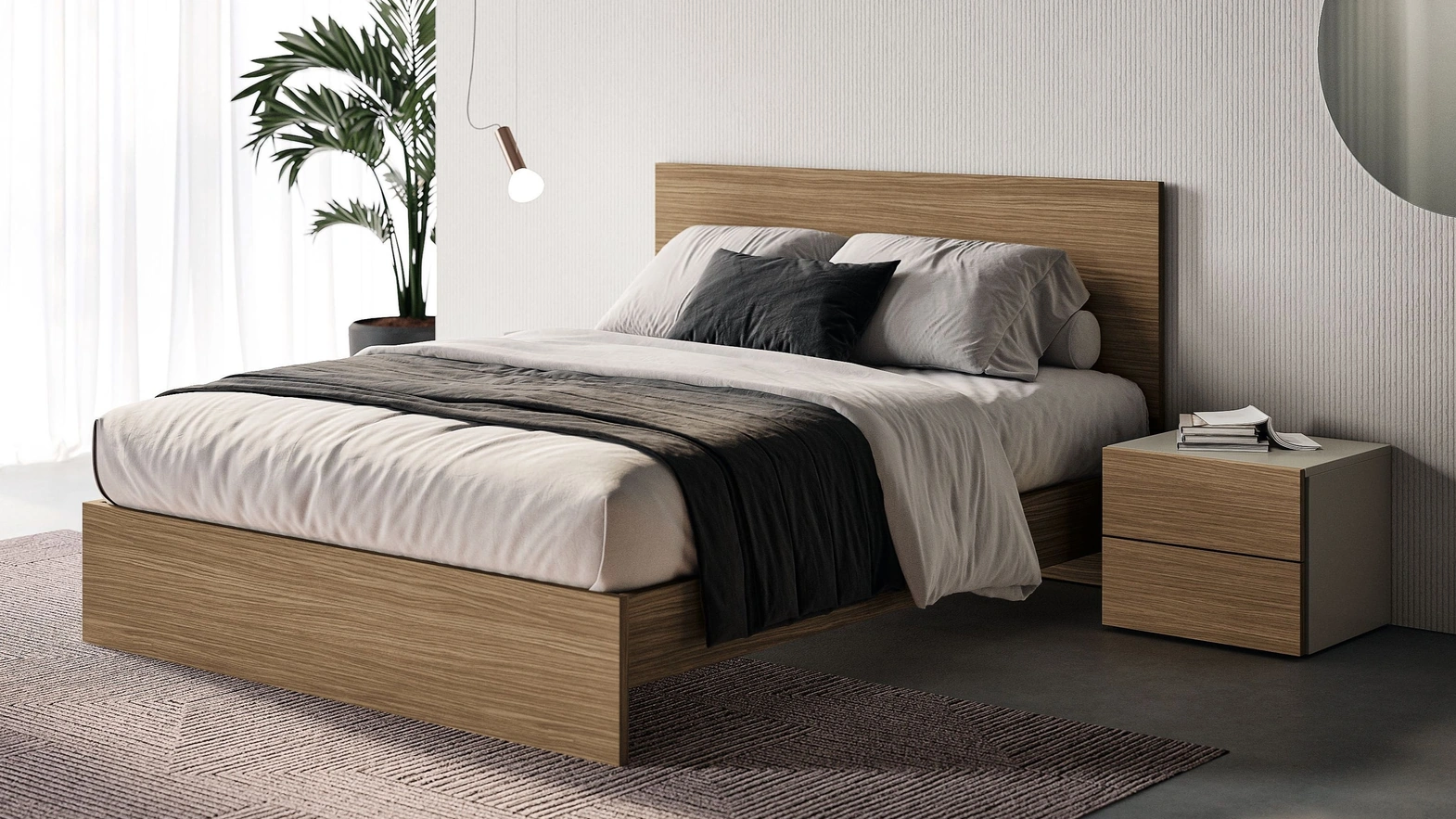 Letto con testiera Prime di Spagnol Mobili