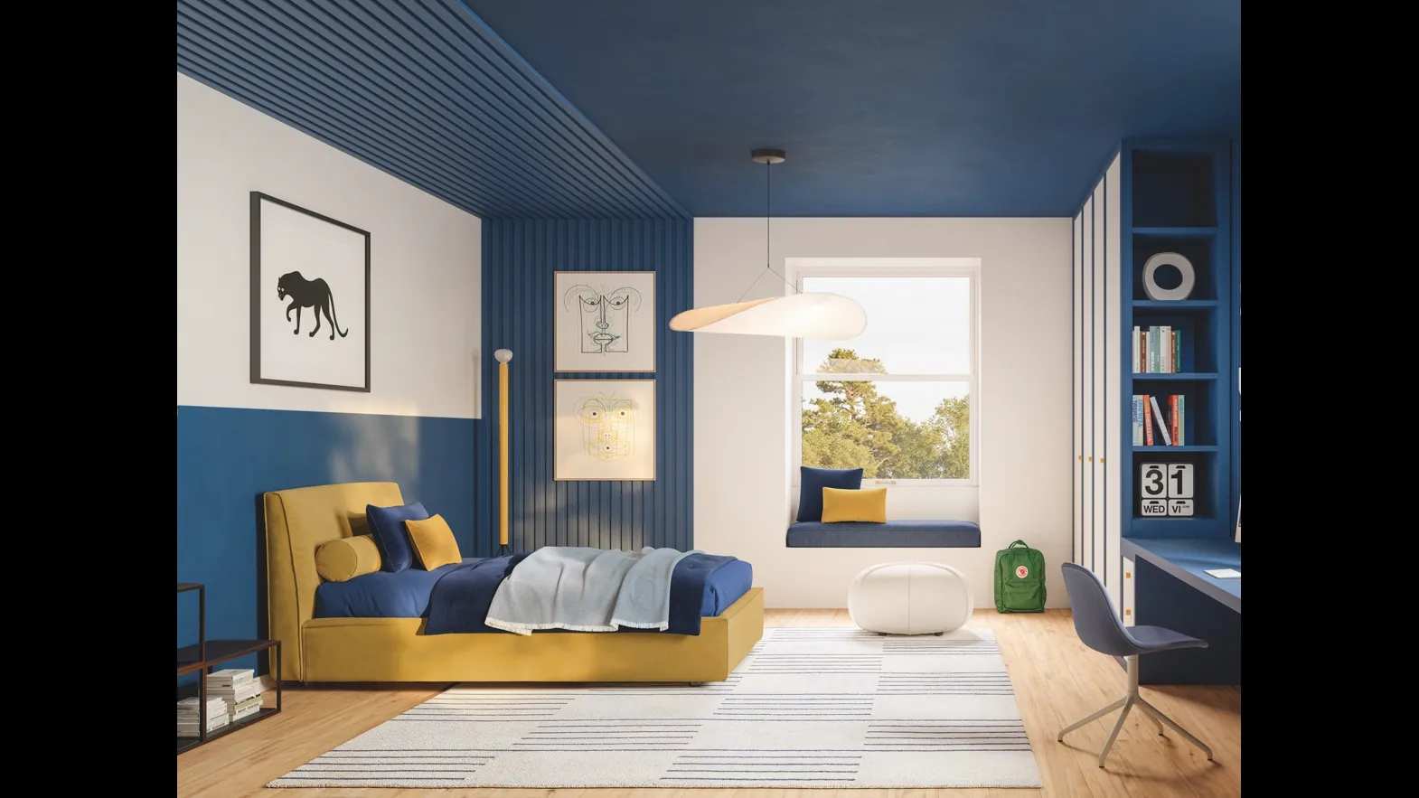 Letto singolo con box contenitore Ada di Twils