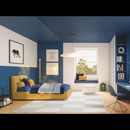 Letto singolo con box contenitore Ada di Twils