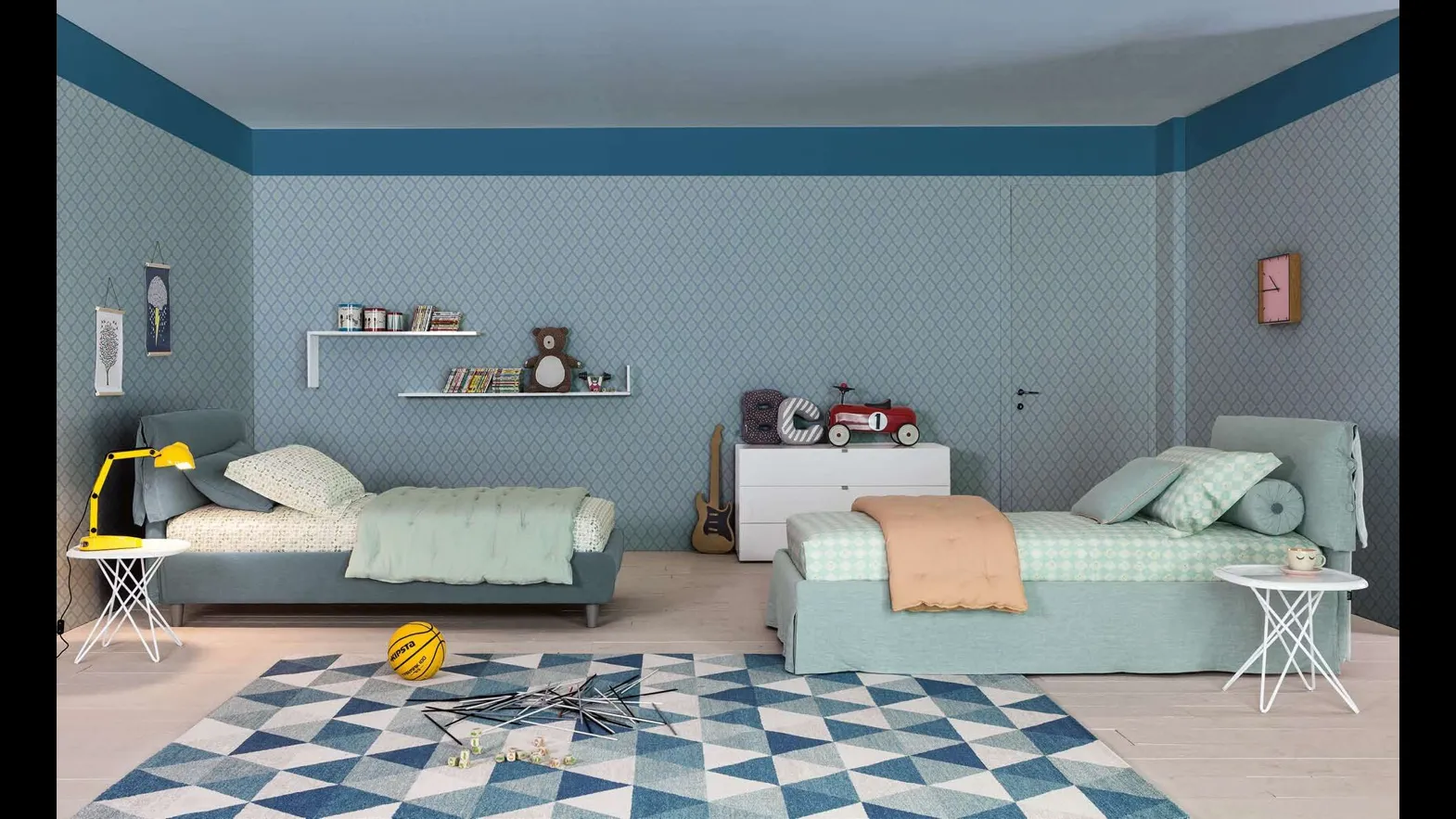 Letto Singolo in tessuto Giselle di Twils