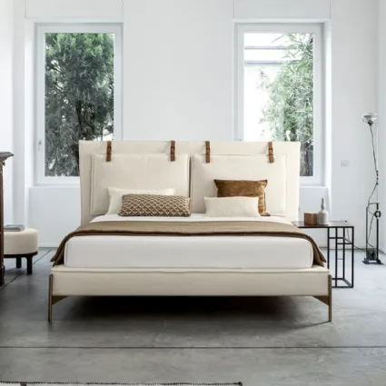Letto in tessuto con testiera SP2802 Belt di Twils