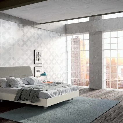 Letto con testiera Ego di Spagnol Mobili