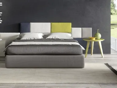 Letto Line Pentagramma Over con boiserie di Spagnol Mobili