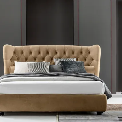 Letto con testiera in tessuto trapuntato Tommy Capitonné Twils